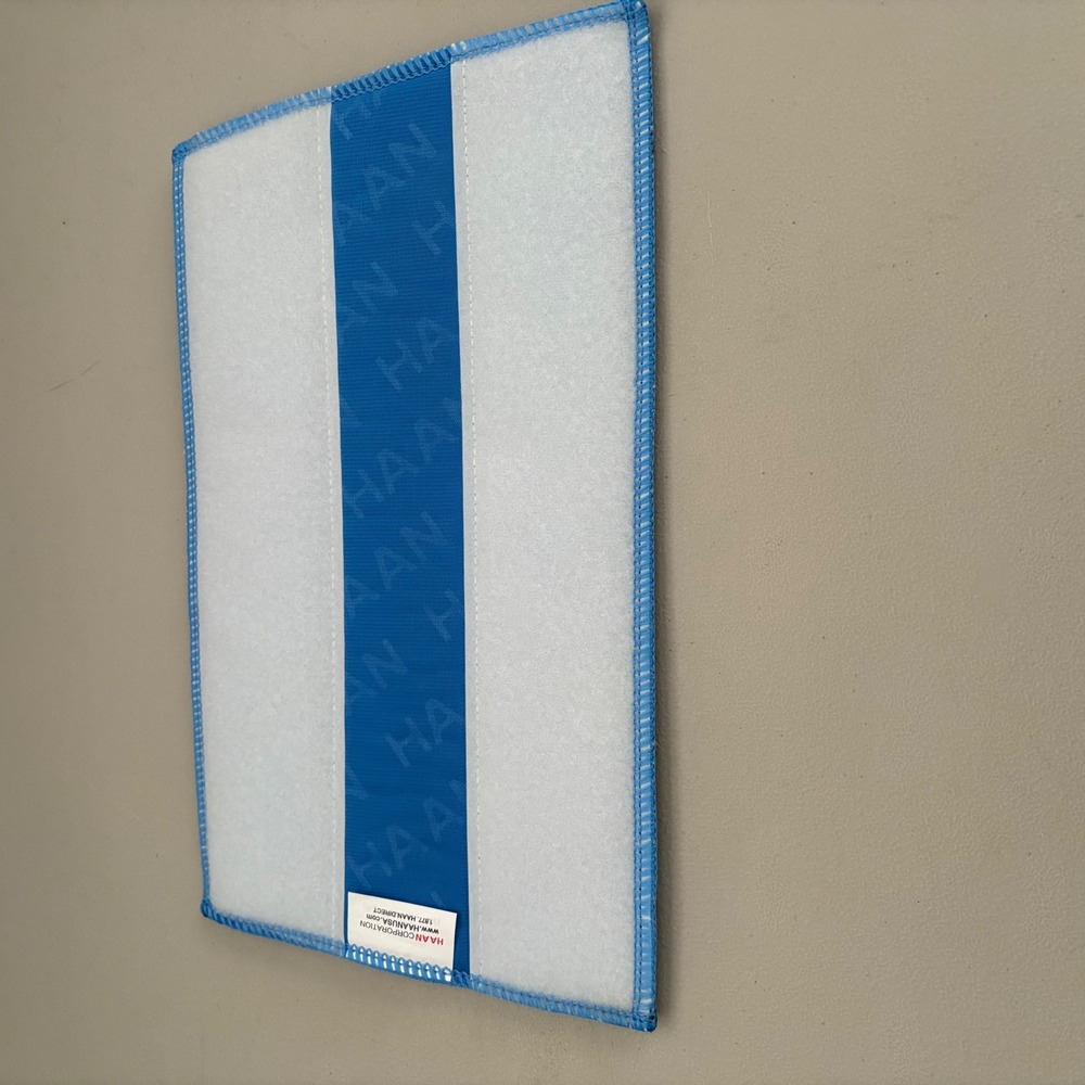HAAN Ultra Microfiber‎ Pad Mop Head Replacement Reusable Blue Striped Lot of 3